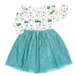Coastal Christmas Tulle Twirl Dress